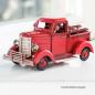 Mobile Preview: Handgefertigtes Mini Modellfahrzeug Retro Transporter rot (16 cm)